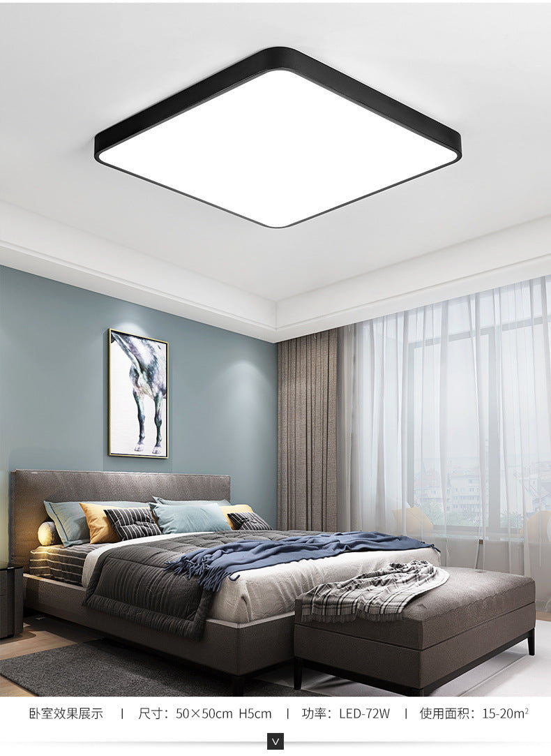 Modern simple personality square living room lamp Nordic Creative Home Use led Bedroom Ceiling Light Zhongshan Lighting Fixtures