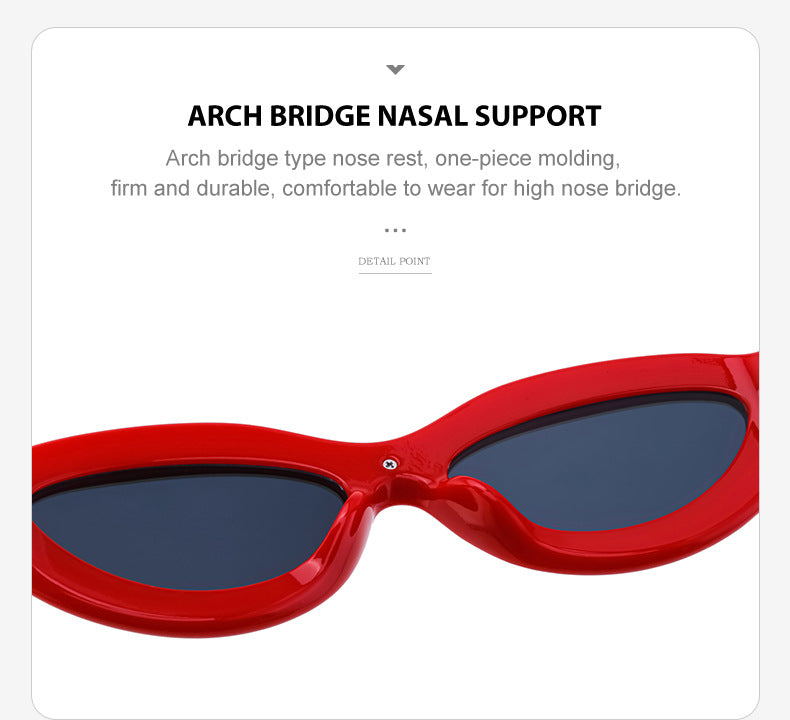 New European and American Y2K Cat Eye Sunglasses for Women Street Style Small Frame Sunglasses for Men Trendy Wholesale sunglasse