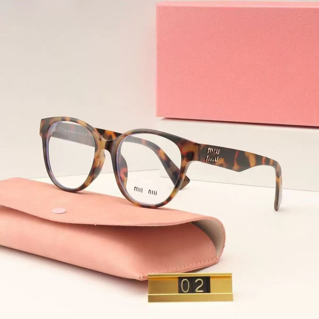 New European and American Style MM Large Frame Plain Glasses Fashion Retro Sunglasses Women Wholesale UV Protection