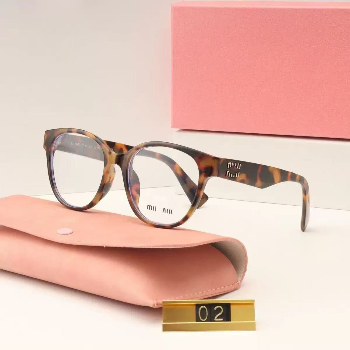 New European and American Style MM Large Frame Plain Glasses Fashion Retro Sunglasses Women Wholesale UV Protection