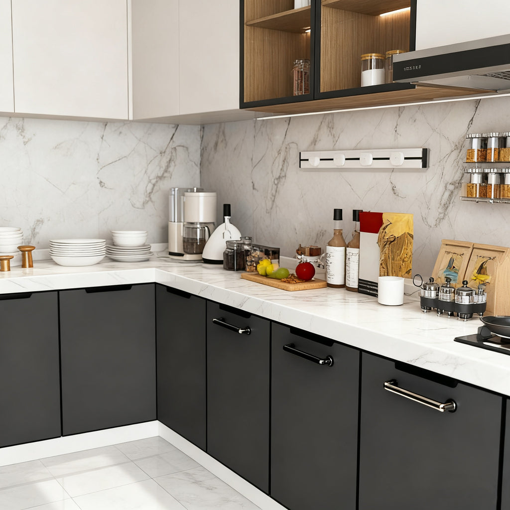 Custom Aluminum Alloy Cabinets, Wall Cabinets, Stove Integrated Cabinets, Kitchen Home Overall Design, Direct from Factory