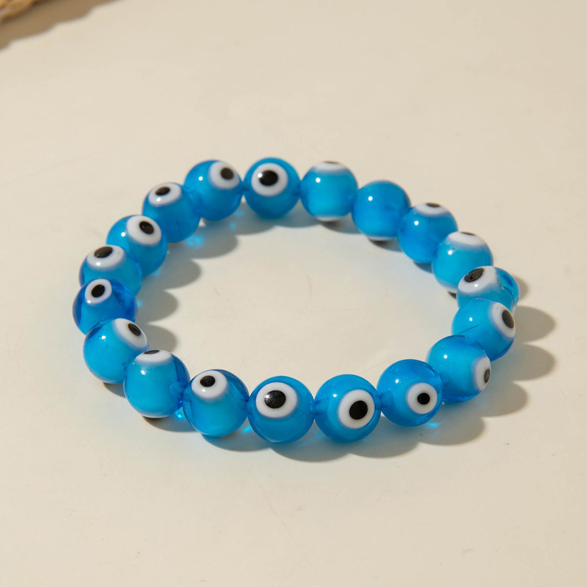 European and American Ornament Bohemian Devil's Eye Beaded Bracelet  Fashionable and Unique Eye Elastic Bracelet Wholesale