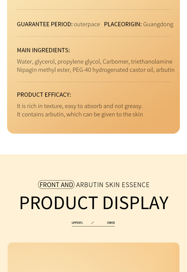 Full English Essence Serum SADOER Hyaluronic Acid Arbutin Moisturizing and Hydrating30ml  Foreign Trade Live Wholesale