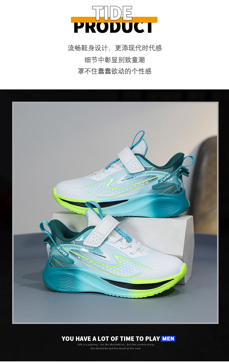 2025New Children's Shoes for Older Kids, Student Training Running Shoes, Lightweight Breathable Trendy Shoes for Boys, Girls' Youth Sports Shoes