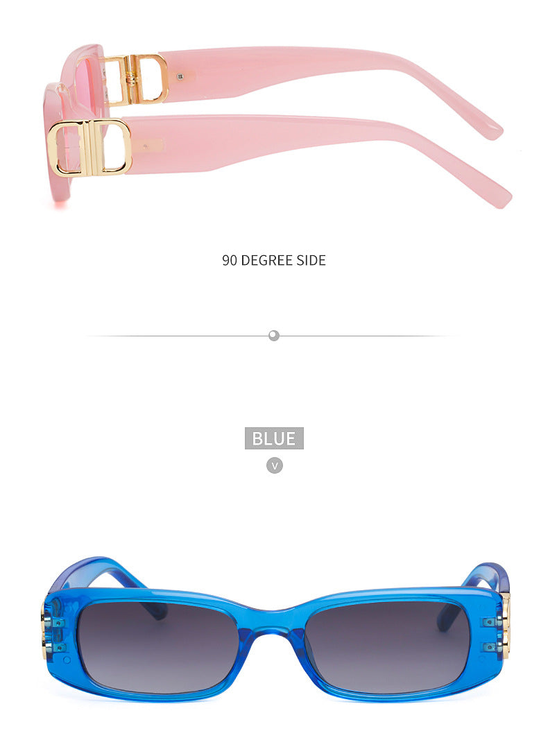 New Small Frame Sunglasses for Women, European and American Fashion, Internet Celebrity Style, High-End Glasses Trend sunglasses