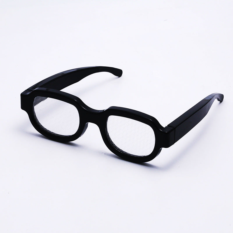New LED Glowing Red Eye Glasses Same Style Glowing Glasses Personality Funny Party Performance Flashing Props