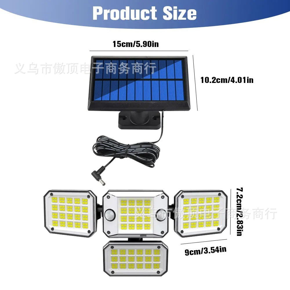 Solar Light Outdoor Garden Light Human Body Sensing Split Street Light Waterproof Wall Garden Garage Lighting Wall Light