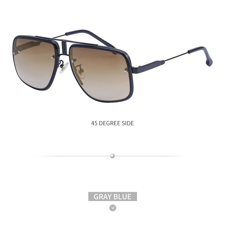 2025New Retro Square Frame Sunglasses for Men, High-End Driving Sun Protection Glasses shades