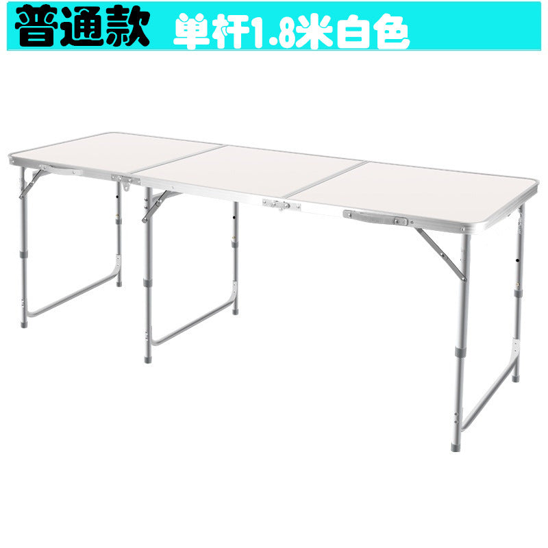 In Stock Dropshipping Outdoor Folding Table Aluminum Alloy Simple Square Table Camping Stall Folding Table Portable Stall Table