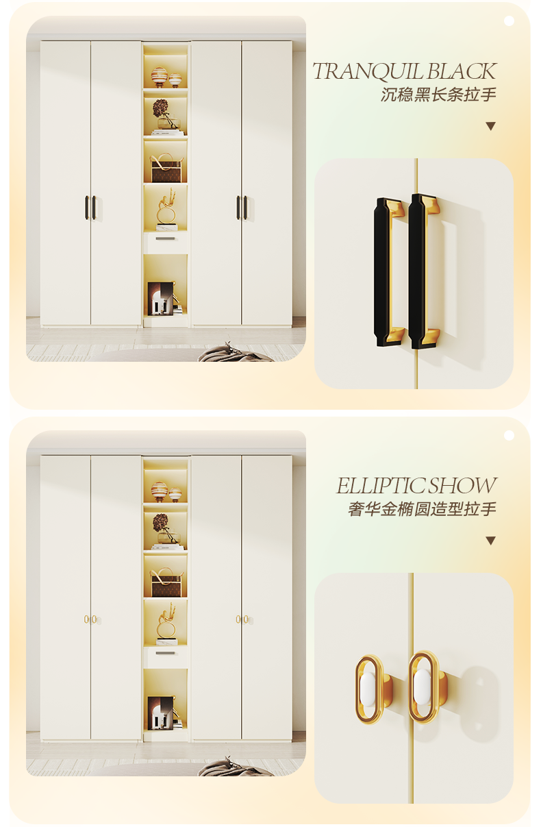 Solid Wood Wardrobe for Home Bedroom, Double Door, Easy Assembly Cabinet, European Pine Board Storage Cabinet, One Door to the Top, Heightened Wardrobe