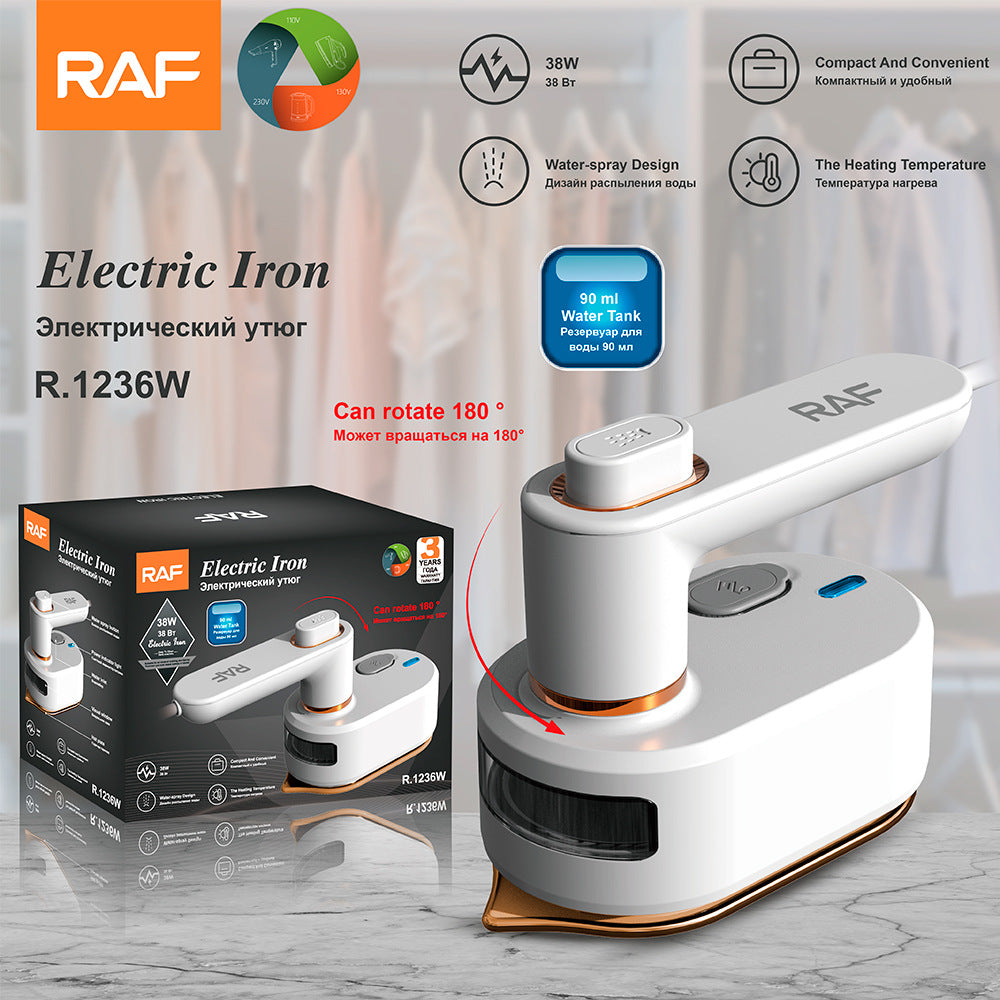 RAF EU Standard Handheld Steam Iron Portable Garment Steamer Home Business Travel Mini Iron