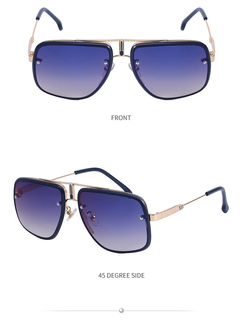 2025New Retro Square Frame Sunglasses for Men, High-End Driving Sun Protection Glasses shades