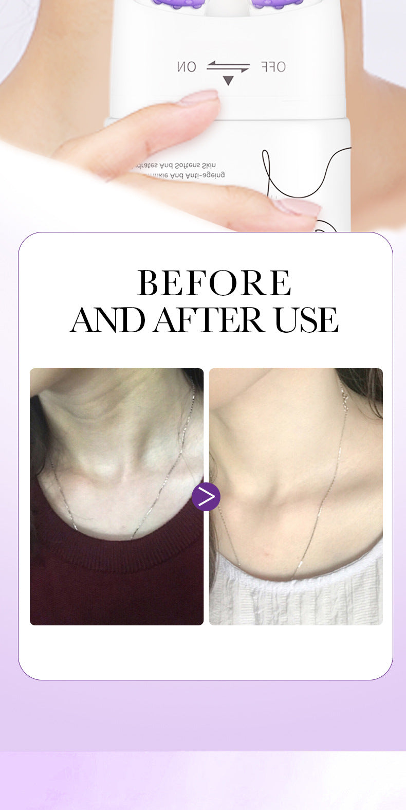 Full English Collagen Neck Cream110ml SADOER Firming Roller Neck Lifting Cream  Wholesale