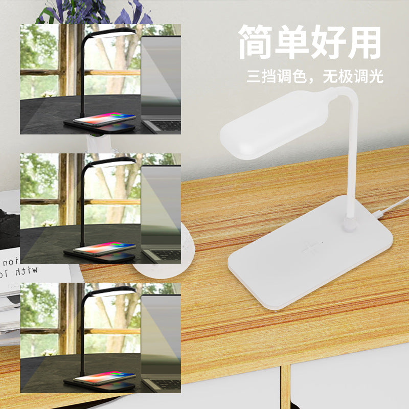 Desk Lamp for Students, Eye Protection Desk Lamp, Bedroom Bedside Lamp, Wireless Charging Desk Lamp, Foldable led Learning Table Lamp