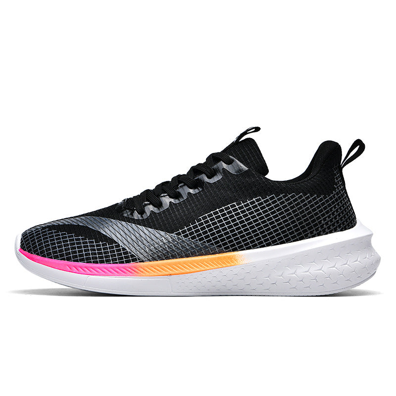 2025Spring and Summer Running Shoes for Men and Women, Mesh Breathable Soft Sole Student Sports Shoes, Racing Running Shoes, Shock Absorption, Casual Versatile