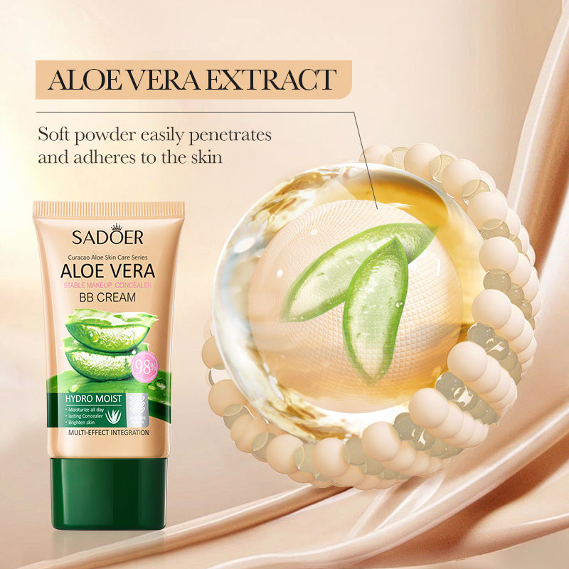 Full English Aloe Vera Long-lasting Concealer BB Frost SADOER Contouring and Shaping Makeup BB Wholesale  Foreign Trade Frost