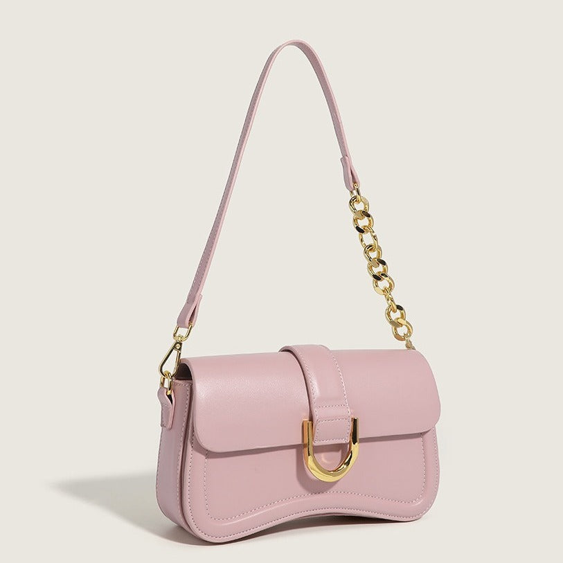 Versatile Texture New Baguette Bag Retro Fashion Elegant Versatile Shoulder Underarm Bag Crossbody Women's Bag