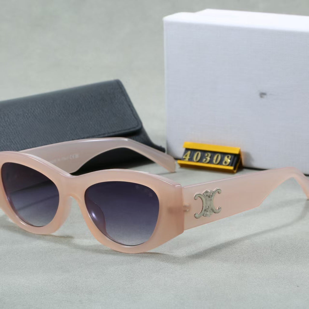 High Quality CL Arc De Triomphe40308Sunglasses Liu Shishi Same Style Cat Eye Fashion High-end Feel Women's Sunglasses UV400