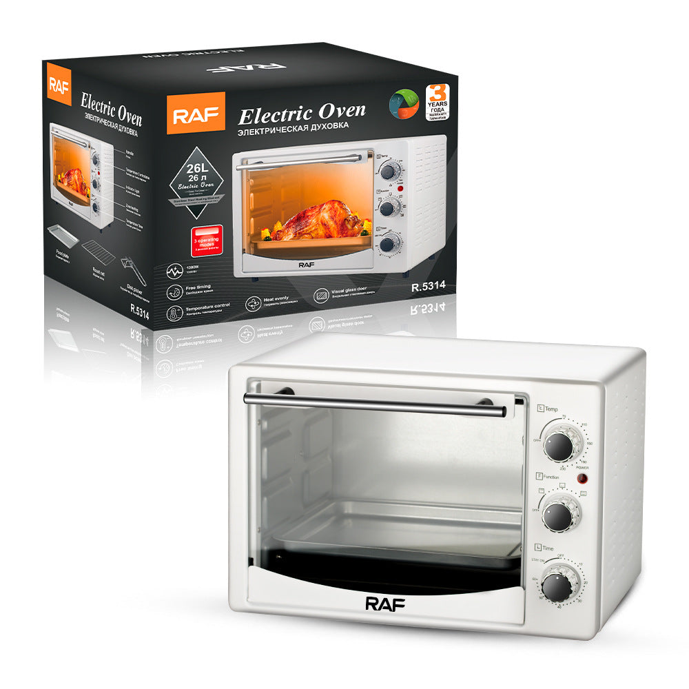RAF Exclusive Supply Electric Oven26L Large Capacity Top and Bottom Heating Home Use Smart Oven