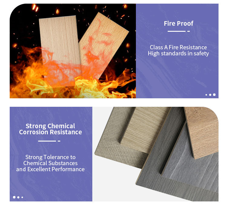 8mm HPL Coated Calcium Silicate Board Eco-Friendly Fireproof Water & Mold Resistant Strong Long-Lasting for Exterior Application