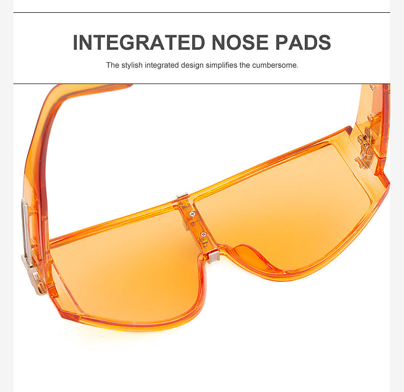 New Large Frame UV Protection Sunglasses for Women Fashionable Internet Celebrity Style Sunglasses Trendy Korean Version Glasses sunglasses