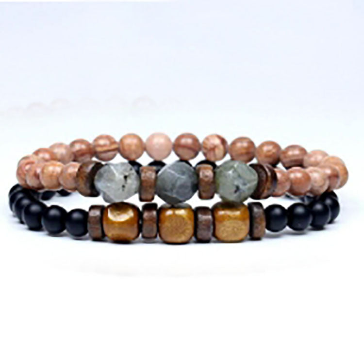 Hot-Selling Tiger Eye Stone Black Gallstone Bracelet Unisex Silver Bracelet Manufacturer Direct Wholesale