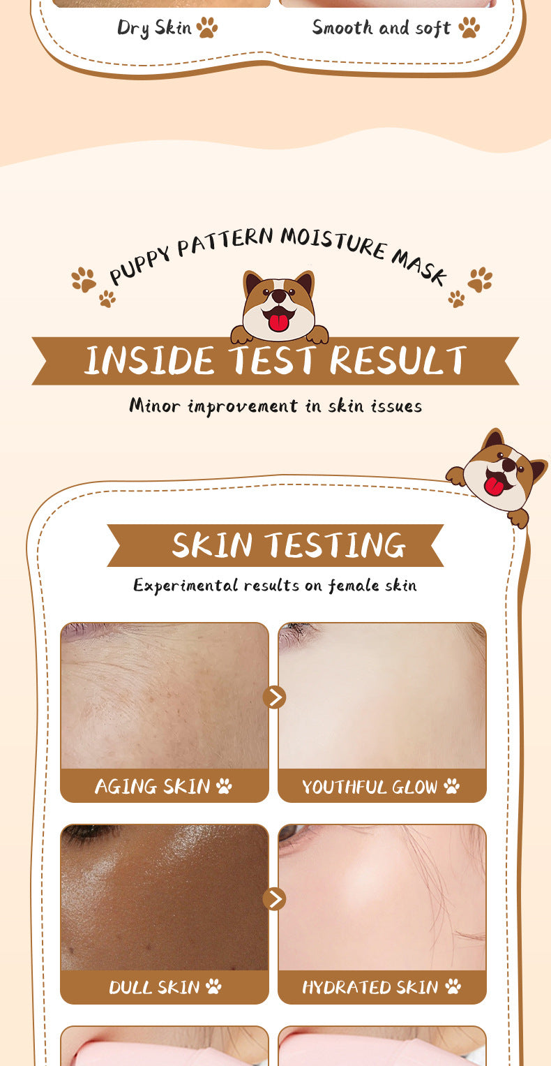 Full English Animal Pattern Mask25g SADOER Hydrating and Moisturizing Skin Care Tablets for  Wholesale