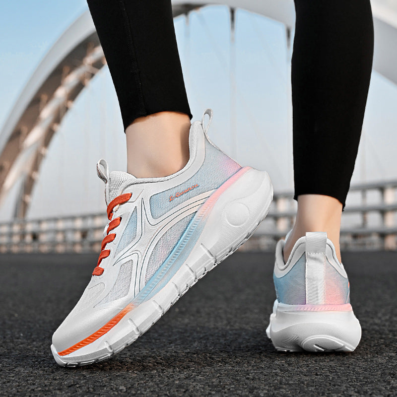 Spring New Fashion Versatile Lightweight Sports Shoes In Stock Hot Sale Casual Couple Shock Absorption High Elastic Running Shoes