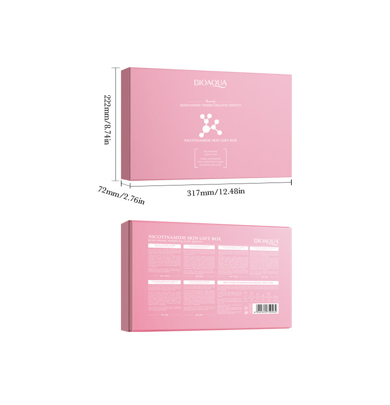Cross-border Niacinamide Hydrating and Rejuvenating Six-Piece Set Hydrating Moisturizing Gift Set Cross-Border Wholesale