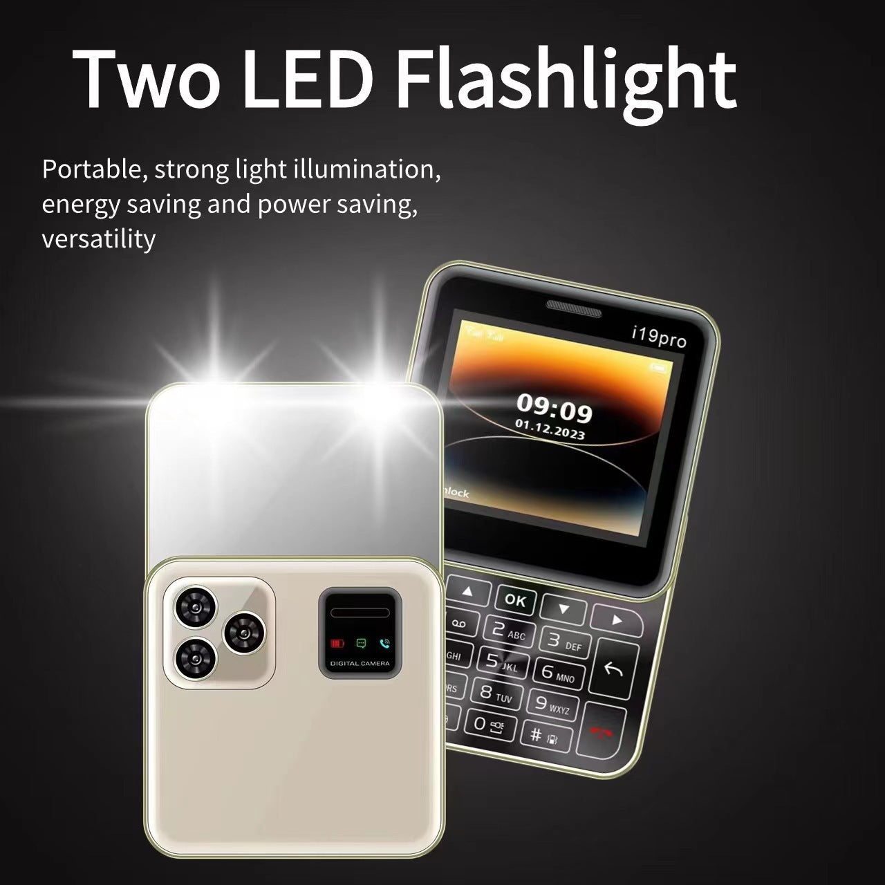 New Rotating Slide Mini Phone High Appearance Pocket Women's Personalized Phone Elderly Button Phone