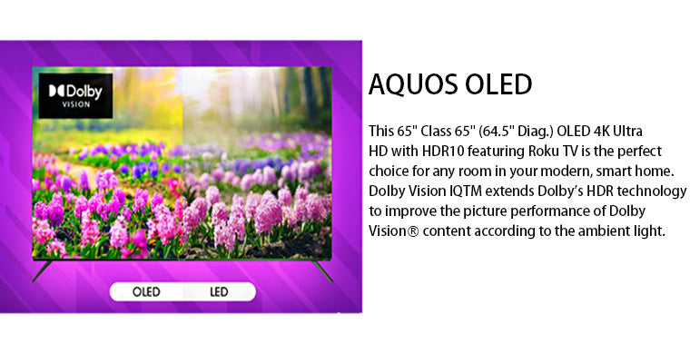 American Version55/65Inch OLED Television ROKU TV Export to North America 4K UHD with airpla