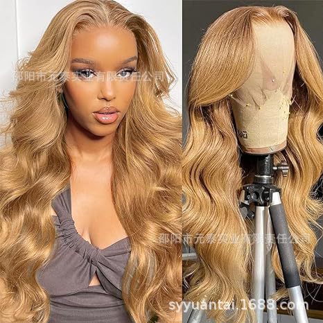 Synthetic Body Wave Chocolate Brown 13X4 Lace Front Wigs