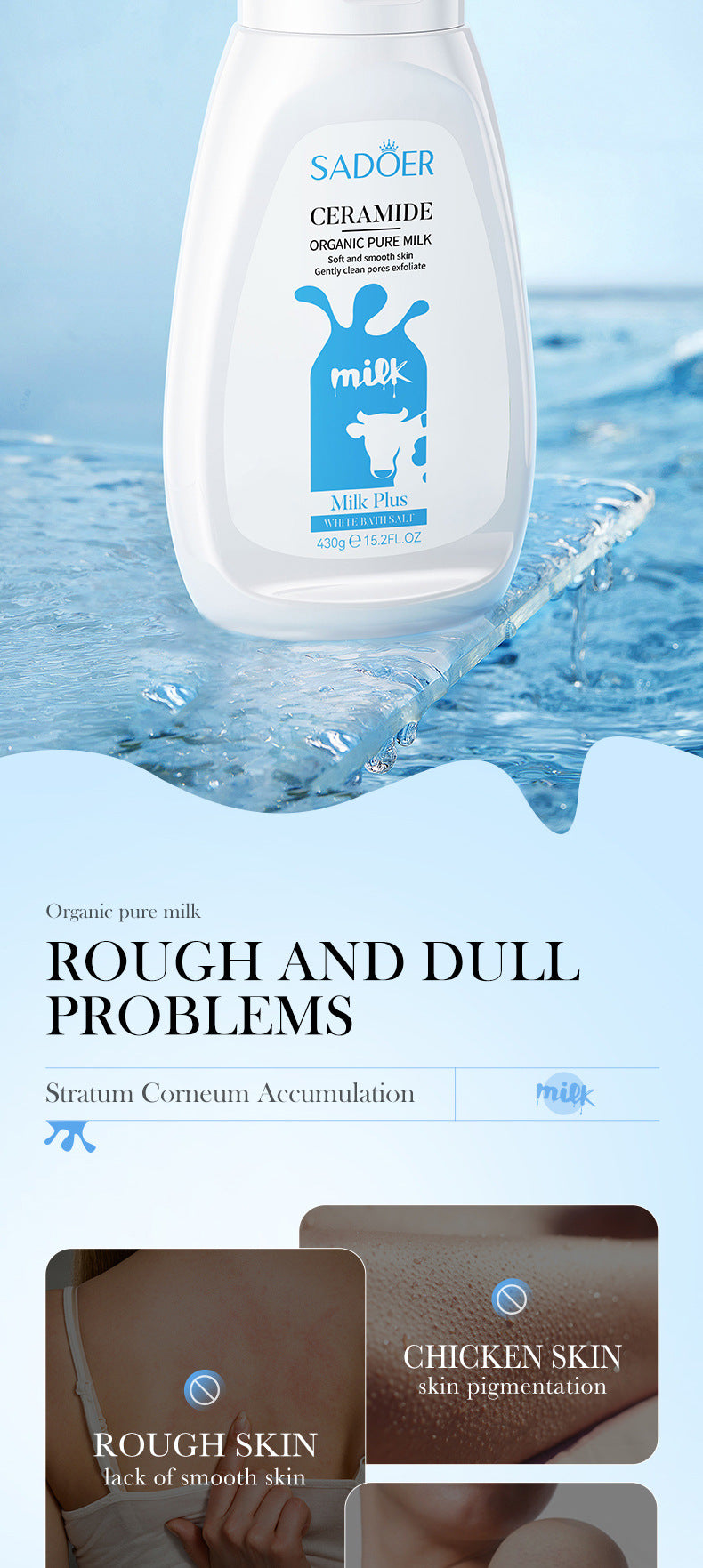 Full English Bath Salts430gSADOER Aloe Vera Milk Cleansing and Rejuvenating Body Scrub  Wholesale