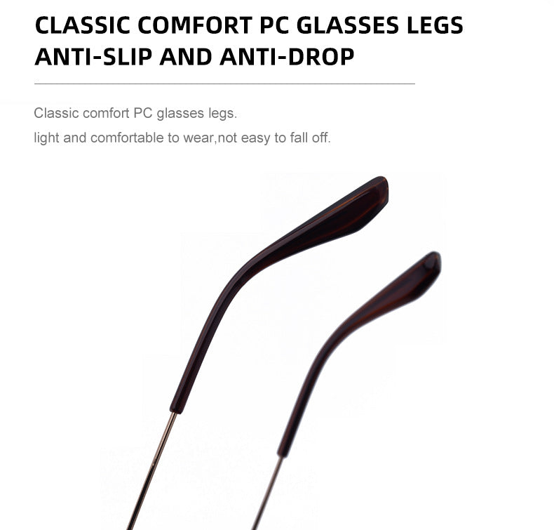 2025New European and American Fashion Square Frame Sunglasses for Men High-End Frameless Sunglasses Men Trendy Sun Protection shades