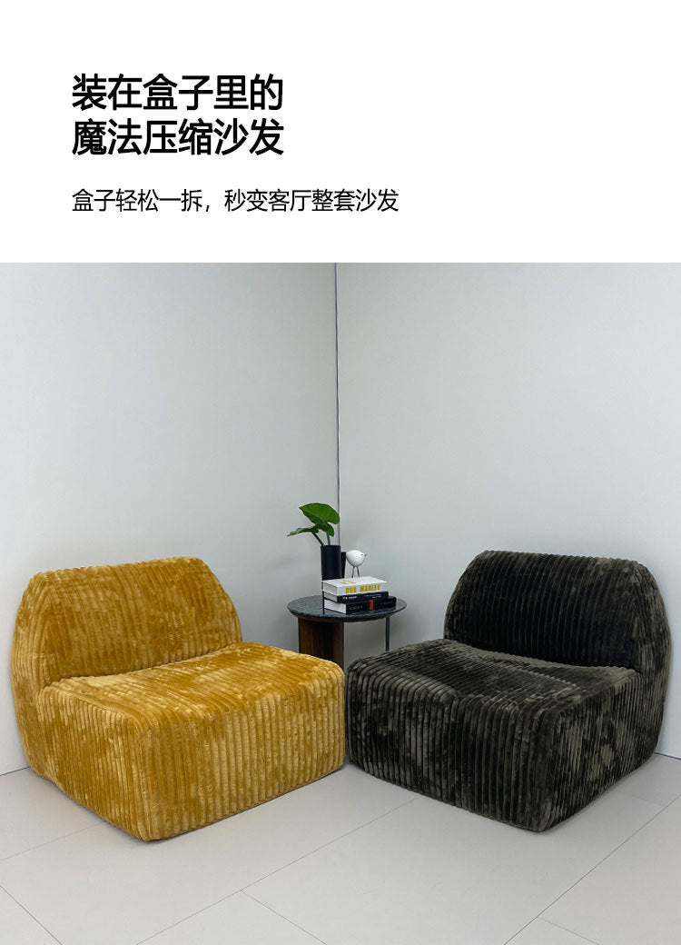 2025New Mid-Century Style Simple Living Room Small Apartment Straight Row Rental Bedroom Two or Three-Seater Fabric Sofa