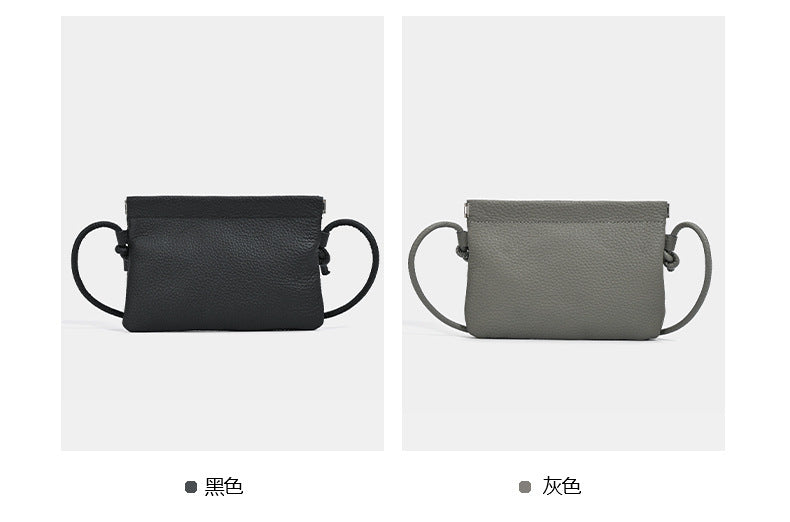 Genuine Leather Phone Bag for Women, Crossbody Small Bag, New Woven Pattern Vertical Style, Lightweight Mini Cowhide Walking Bag