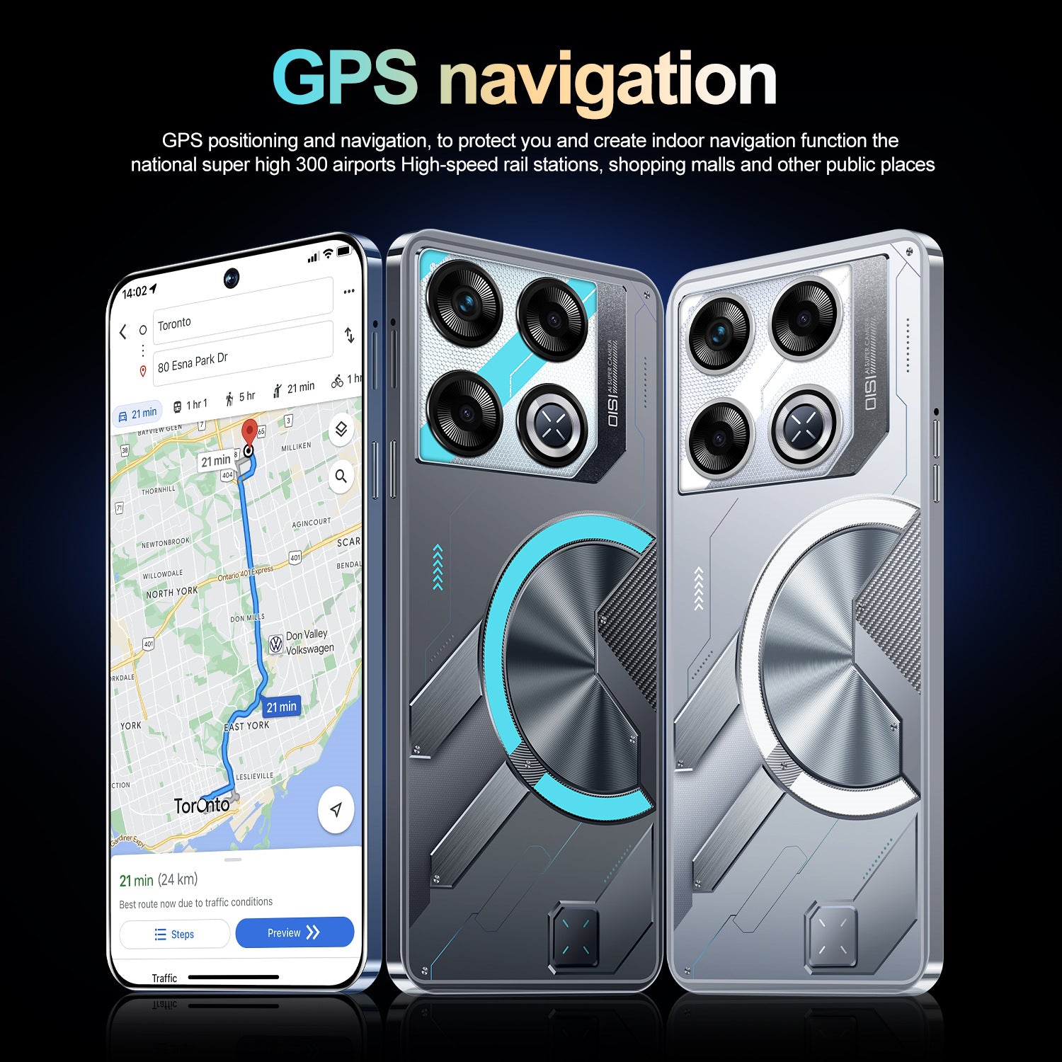 Platform Hot Sale GT20 Pro Intelligence5G Mobile Phone7.31-inch Screen Android16+1T Factory Price for Mobile Phones