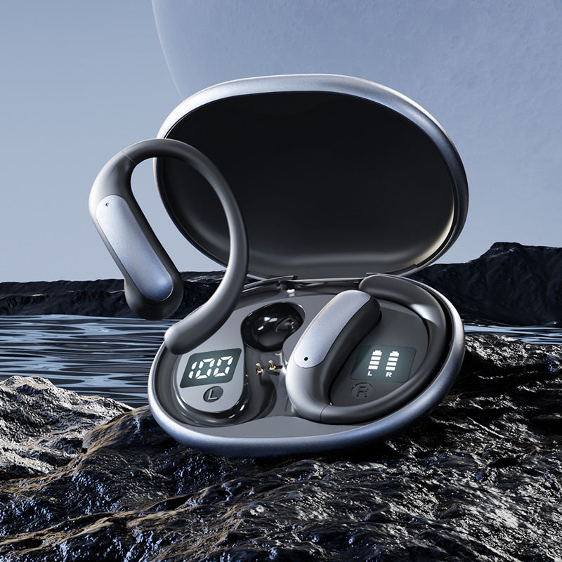 Popular M134Digital Display Ear-Hook Headphones Private Model High Appearance Long Battery Life Wireless Bluetooth Headphones