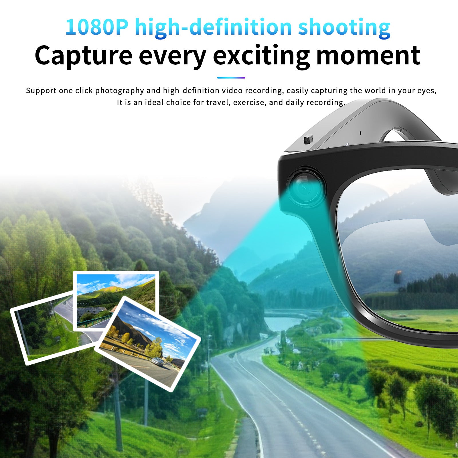 Hot Sale G10Smart Glasses AI Translation AI Intelligent Object Recognition Intelligent Navigation Wearable1080P High Definition Shooting