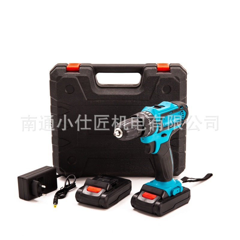 Foreign Trade Cordless Handheld Impact Drill Household Multifunctional Electric Screwdriver Brushless Lithium Battery Tool