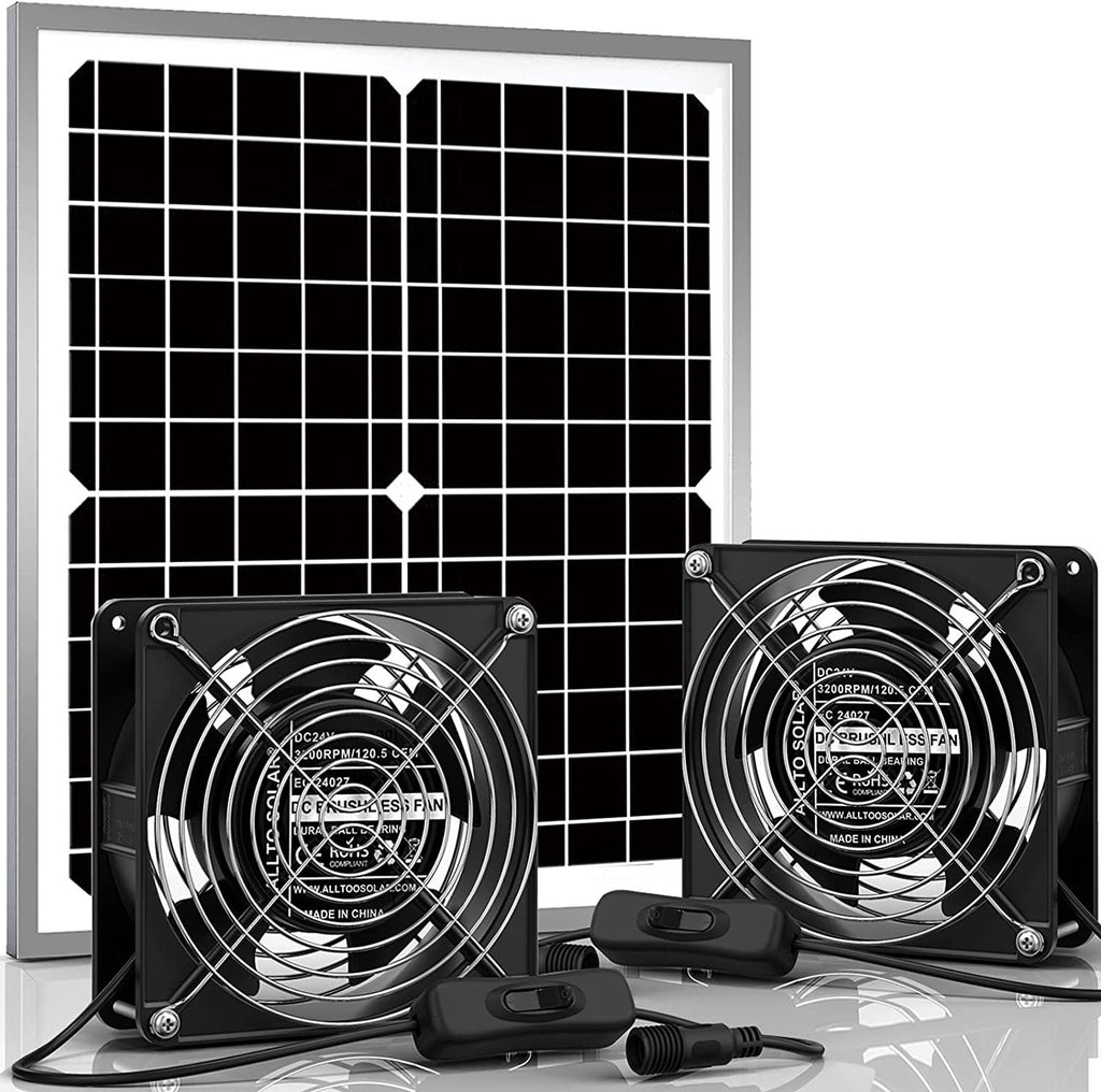 Hot Selling Waterproof Solar Fan Kit22W Solar Panel Fan,Suitable for chicken coops and sheds