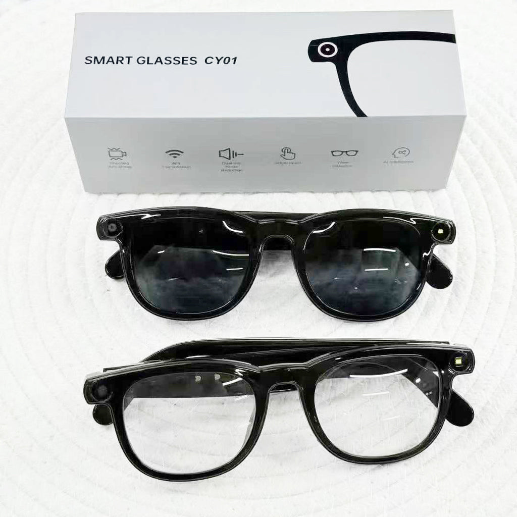 CY01Smart Glasses800100 Megapixel Camera with Image Stabilization1200P Video Recording AI Simultaneous Translation Character Recognition