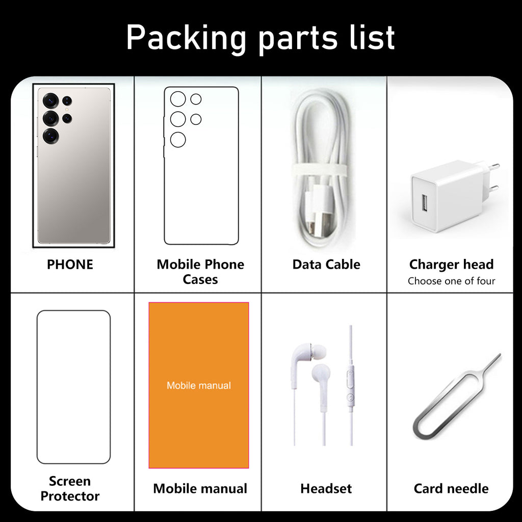 7.3Inch Smart High-Definition Large Screen S25 Ultra Android Phone16+1T Memory Source Factory