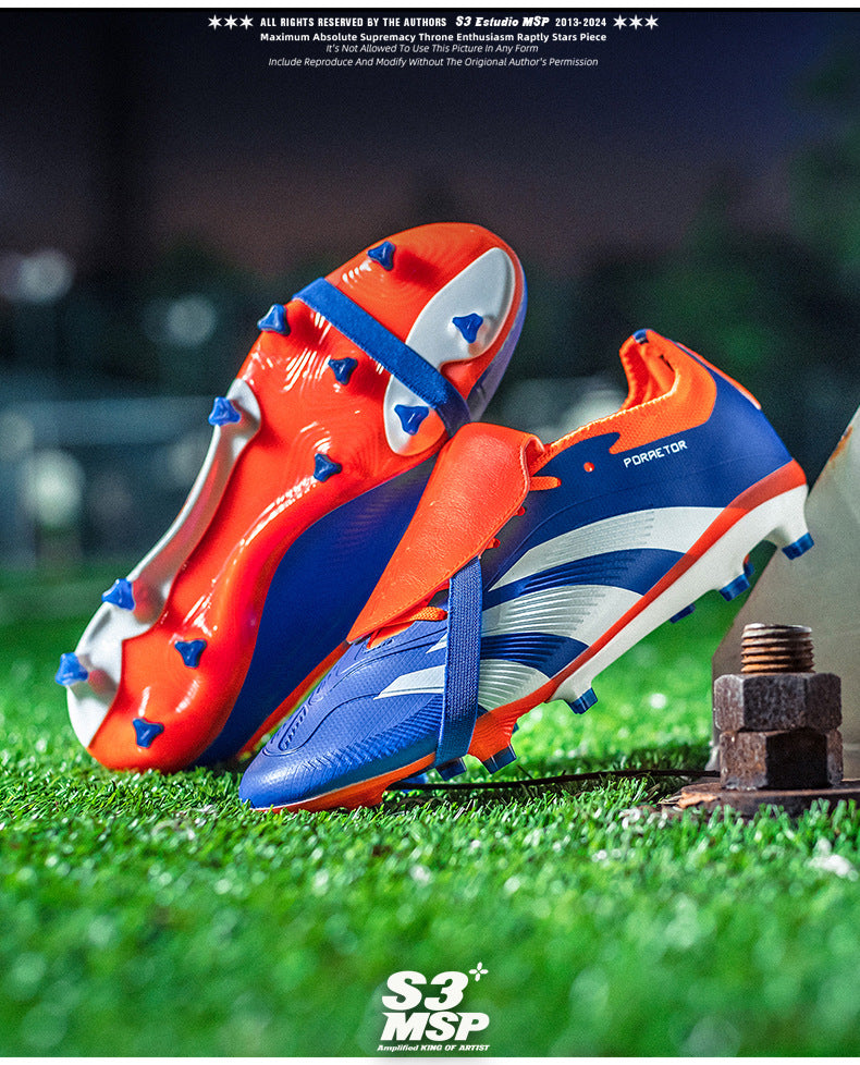 World Cup Football Shoes Men's New Style Grassland Competition AG Spike TF Broken Nails Adult Youth Student Sports Training