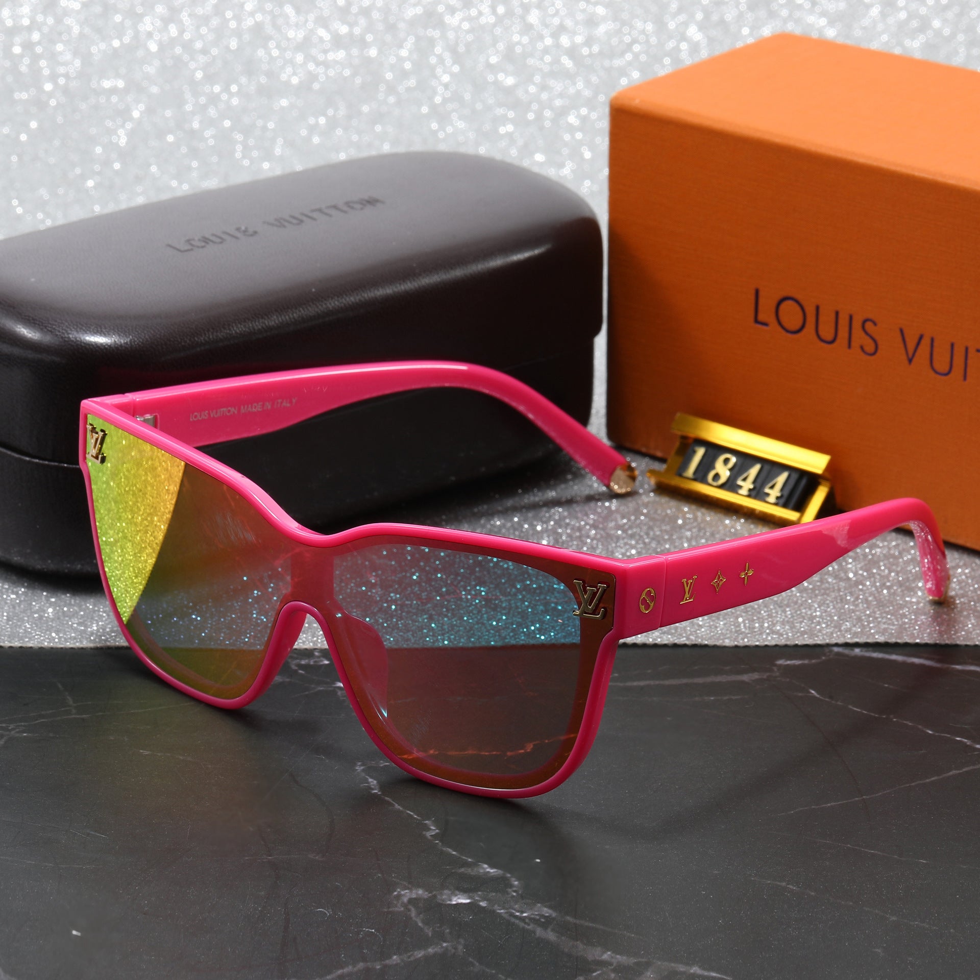 Europe and America L Home Style Sunglasses Fashionable Unisex Versatile Windproof Sunglasses Unique Candy Colors PC Glasses