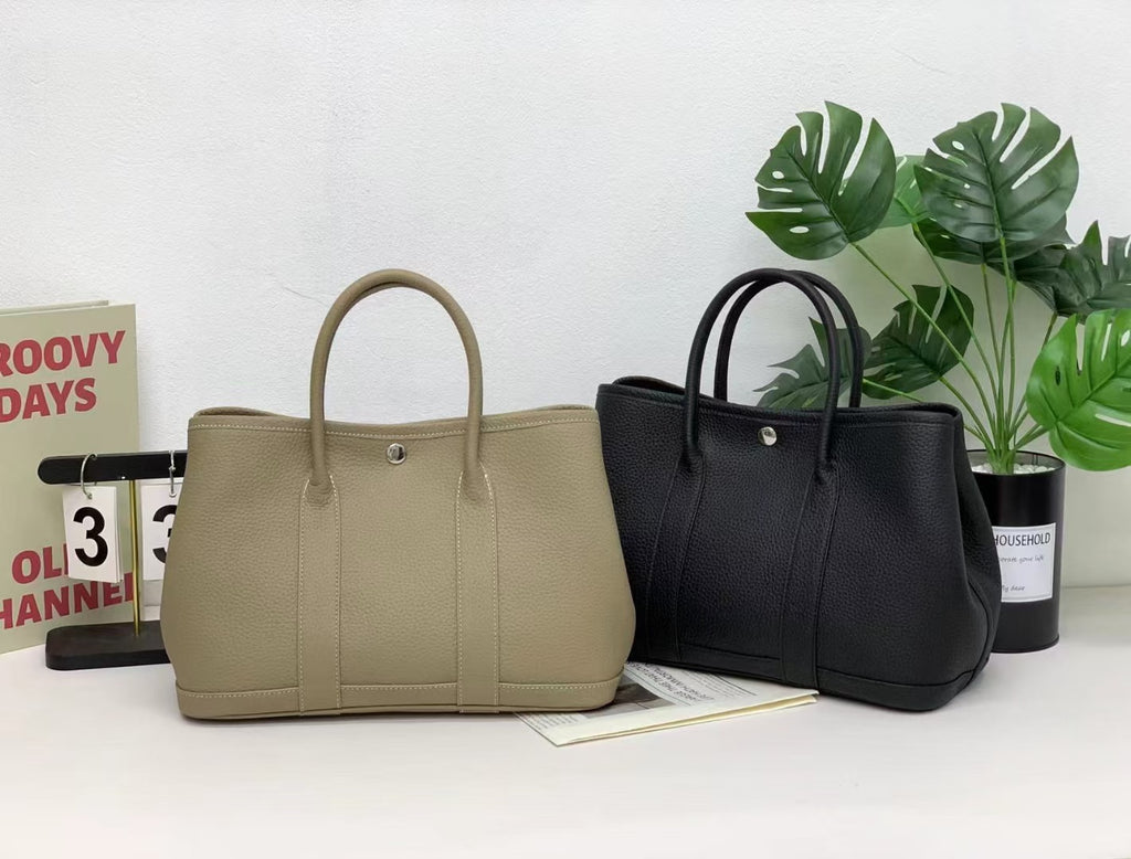 Garden Bag Summer High-End Feel Guangzhou First Layer Cowhide Women's Bag Genuine Leather Tote Bag Large Capacity Commuter Handbag