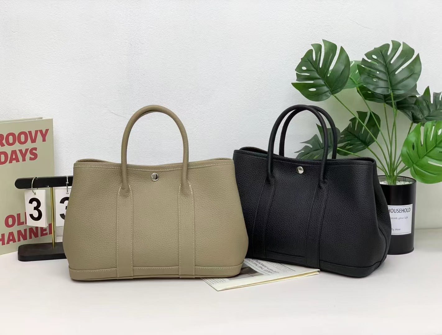 Garden Bag Summer High-End Feel Guangzhou First Layer Cowhide Women's Bag Genuine Leather Tote Bag Large Capacity Commuter Handbag