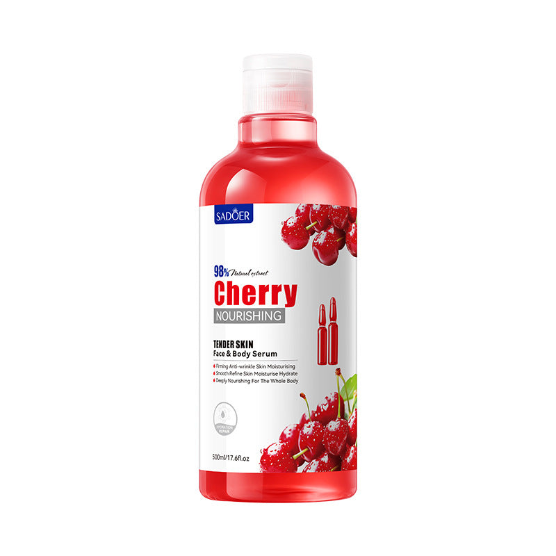 Cherry Moisturizing Essence SADOER Nourishing and Softening Face and Body Lotion Cross-Border Wholesale