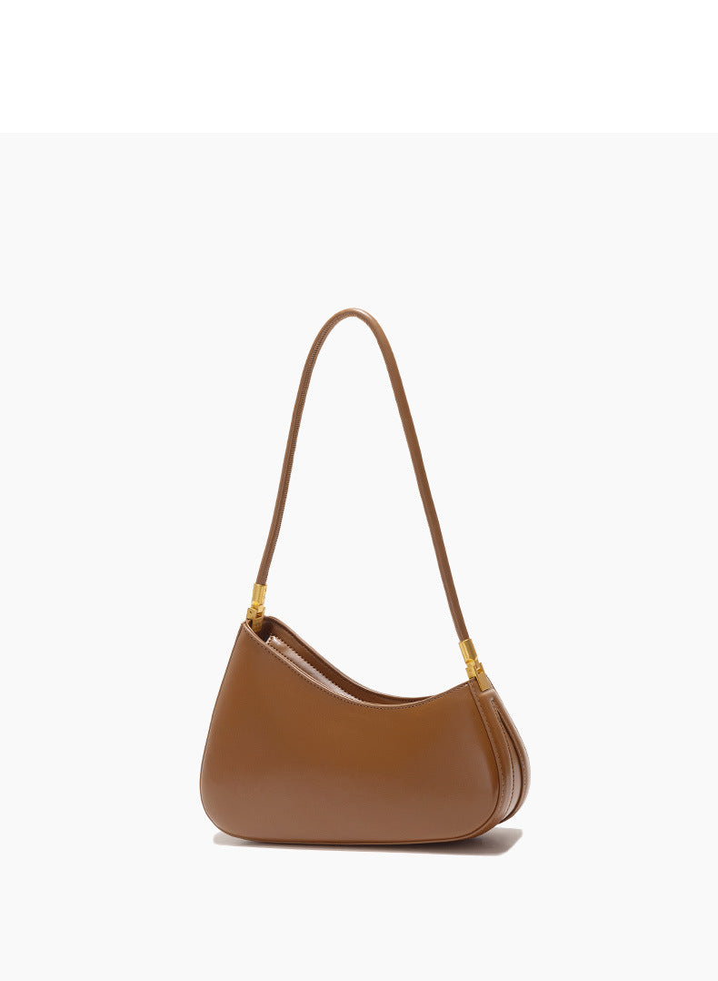 European and American Niche French Retro Underarm Fashion Women's Bag Light Luxury Simple Large Capacity Handbag Women's Single Shoulder Baguette Bag