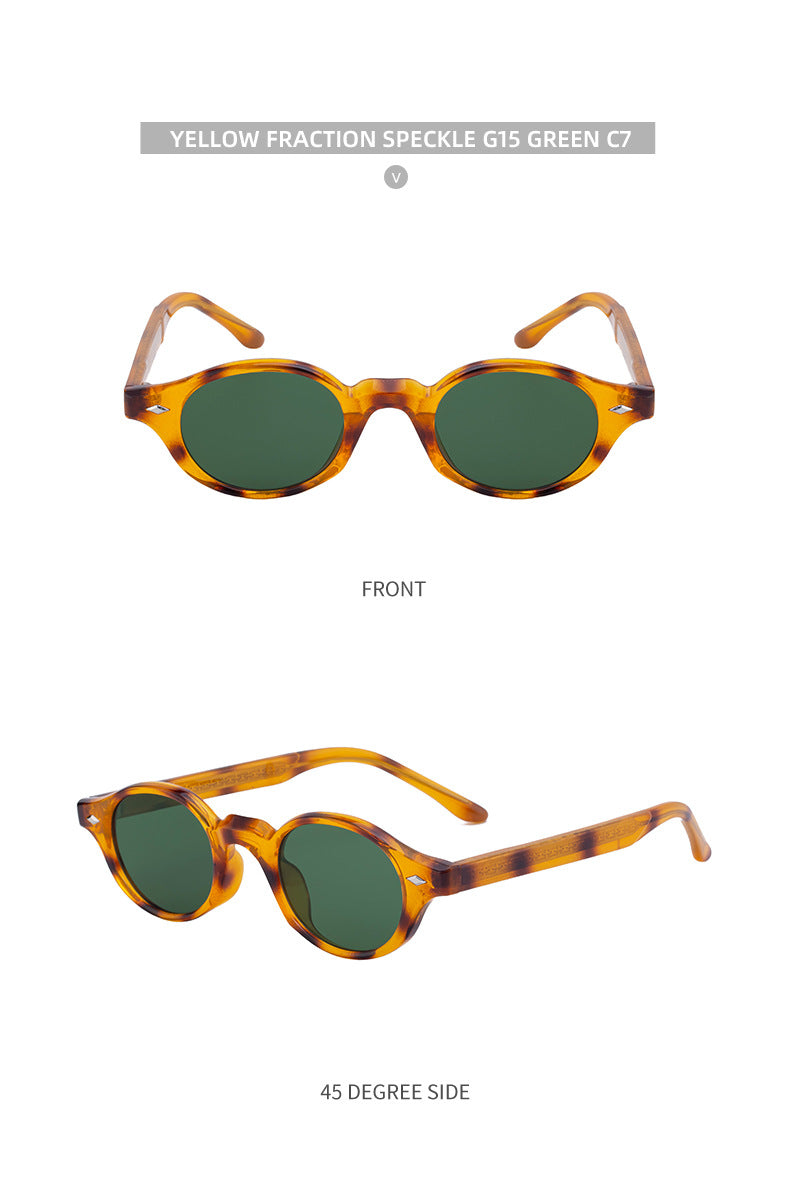 2025New European and American Round Small Frame Sunglasses for Women, Simple and Stylish Sun Protection Sunglasses for Women Wholesale shades